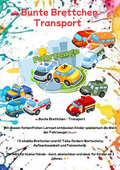 Bunte Brettchen – Transport | Lernspielzeug für Kinder ab 2 Jahren | 15 Brettchen, 60 Teile | Fahrzeuge kennenlernen, Sprachentwicklung & Lernspaß