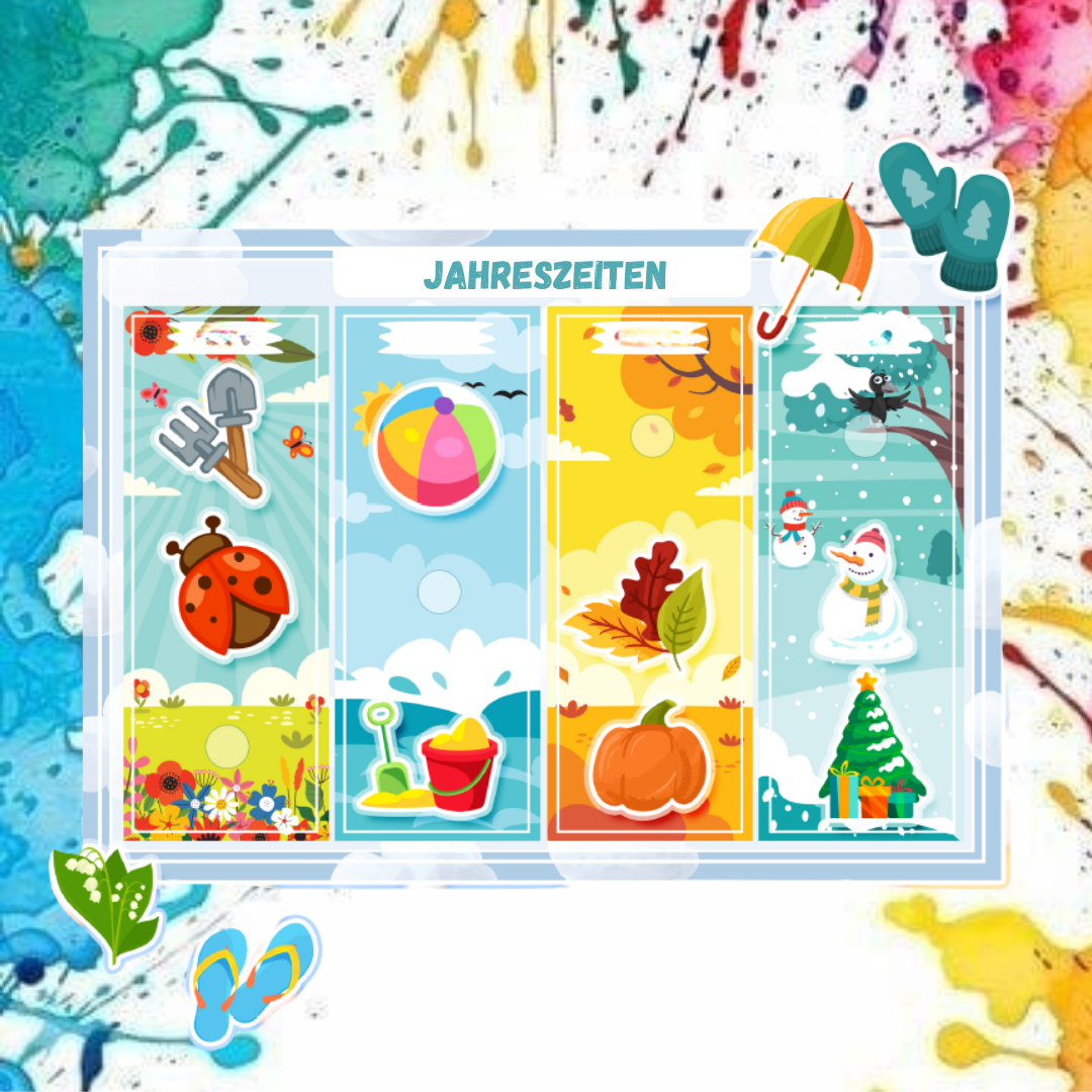 Montessori Lernbuch mit Klett – „Meine ersten Spiele“ | Interaktives Motorikbuch für Kleinkinder ab 1 Jahr | 12 Seiten & 574 Klett-Elemente | Lernspiel ab 1–4 Jahre | Made in Germany