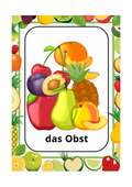 🍎 das Obst | Lernkarten für Kinder | Sprachförderung & Spielspaß