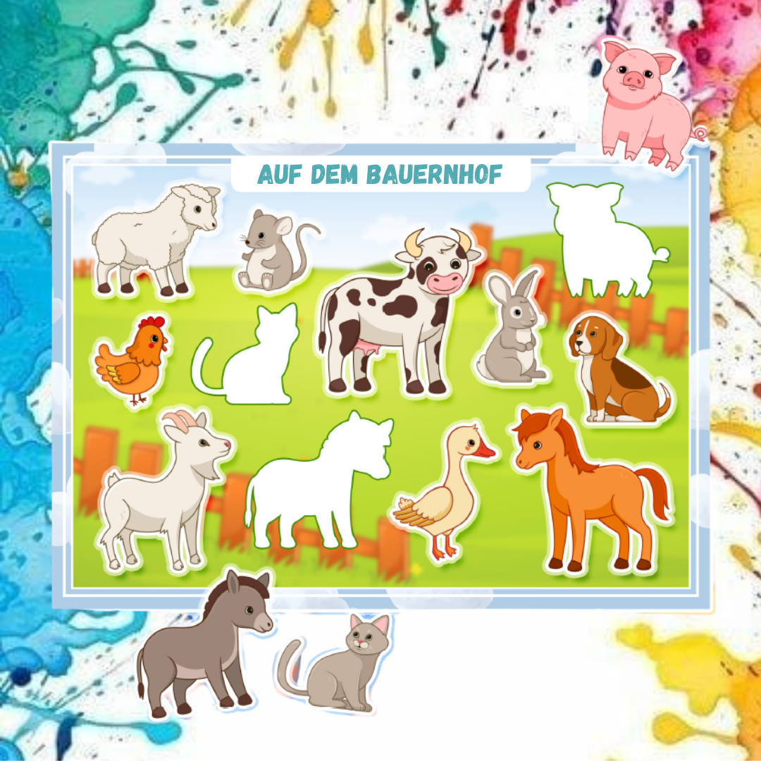 Montessori Lernbuch mit Klett – „Meine ersten Spiele“ | Interaktives Motorikbuch für Kleinkinder ab 1 Jahr | 12 Seiten & 574 Klett-Elemente | Lernspiel ab 1–4 Jahre | Made in Germany