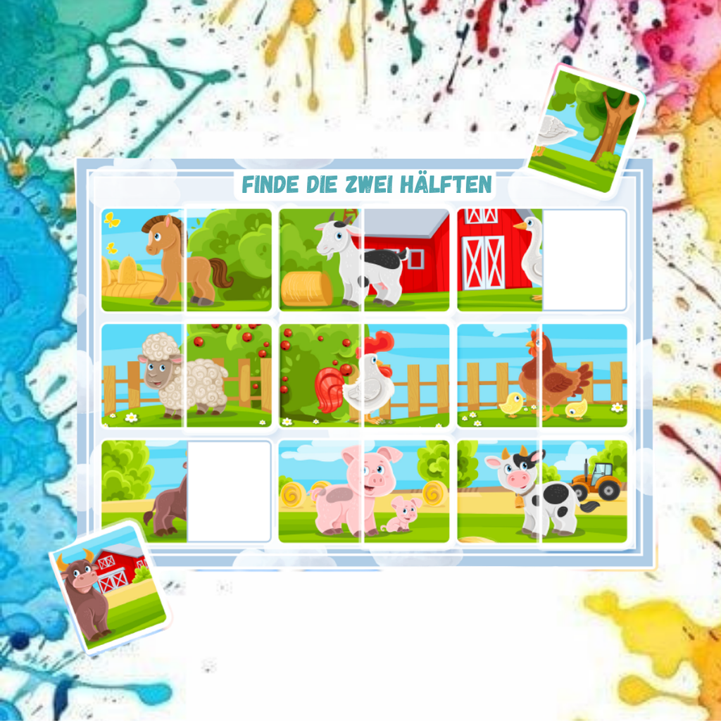 Montessori Lernbuch mit Klett – „Meine ersten Spiele“ | Interaktives Motorikbuch für Kleinkinder ab 1 Jahr | 12 Seiten & 574 Klett-Elemente | Lernspiel ab 1–4 Jahre | Made in Germany