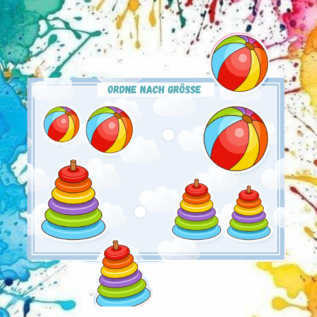 Montessori Lernbuch mit Klett – „Meine ersten Spiele“ | Interaktives Motorikbuch für Kleinkinder ab 1 Jahr | 12 Seiten & 574 Klett-Elemente | Lernspiel ab 1–4 Jahre | Made in Germany