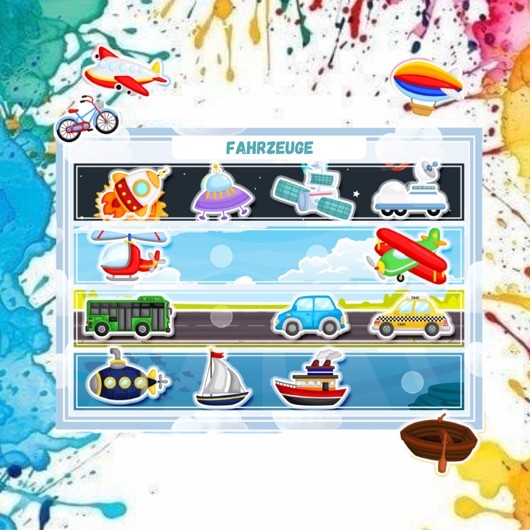 Montessori Lernbuch mit Klett – „Meine ersten Spiele“ | Interaktives Motorikbuch für Kleinkinder ab 1 Jahr | 12 Seiten & 574 Klett-Elemente | Lernspiel ab 1–4 Jahre | Made in Germany