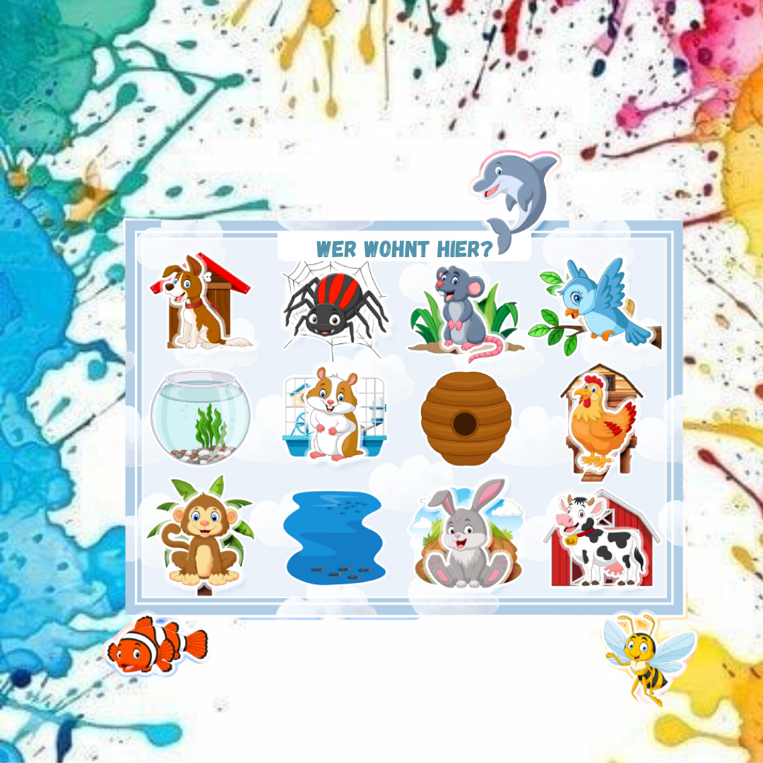 Montessori Lernbuch mit Klett – „Meine ersten Spiele“ | Interaktives Motorikbuch für Kleinkinder ab 1 Jahr | 12 Seiten & 574 Klett-Elemente | Lernspiel ab 1–4 Jahre | Made in Germany