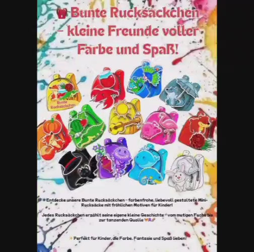 Bunte Rucksäckchen – kleine Freunde voller Farbe und Spaß!